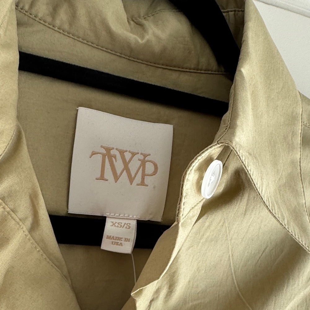 TWP button down cotton shirt - new with tags  size XS/S - Picture 5 of 7